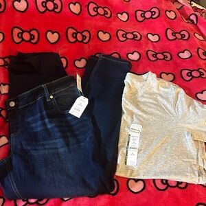 Time and Tru Women's Dark Blue Skinny Jeans